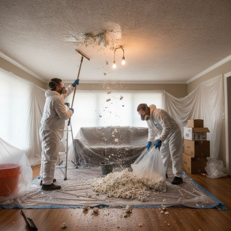 Knockdown Ceiling Removal in Kansas City, MO
