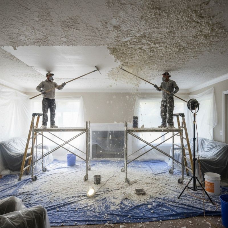 Swirl Ceiling Removal