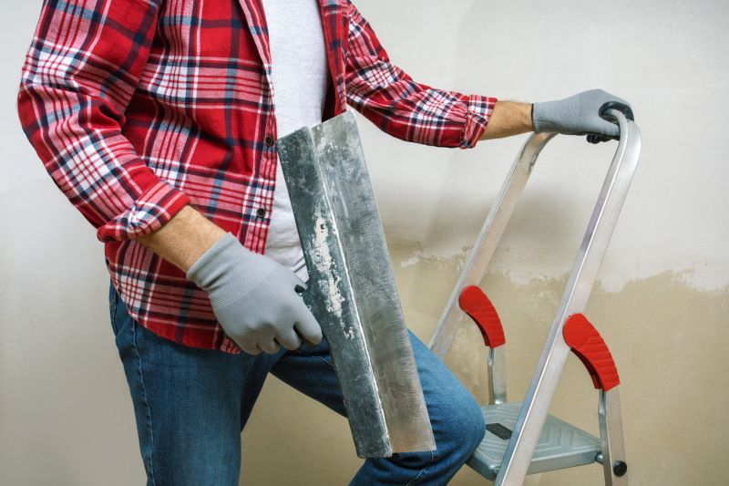 Professional Plasterer at Work