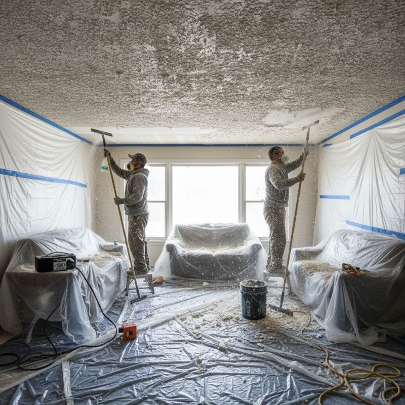 Textured Ceiling Removal in Roswell, GA